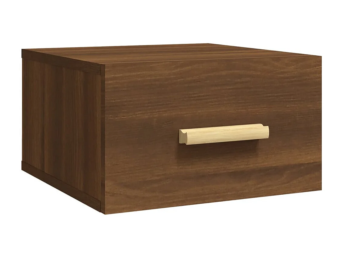 Wand-Nachttisch Braun Eichen-Optik 35x35x20 cm