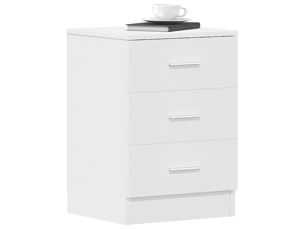 Mesa de cabeceira 38x35x56 cm derivados de madeira branco
