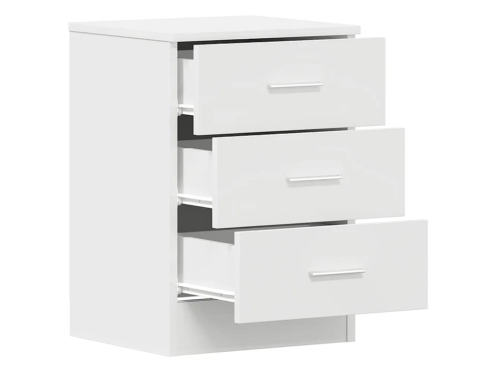 Mesa de cabeceira 38x35x56 cm derivados de madeira branco