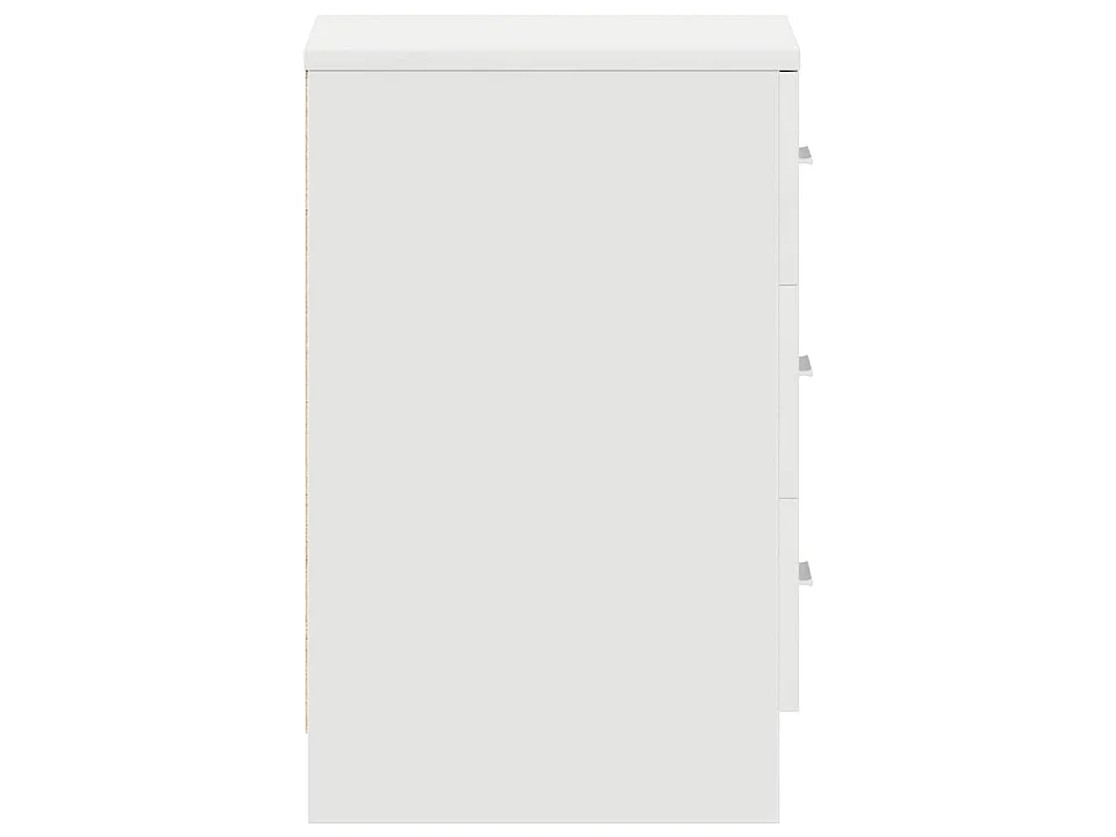 Mesa de cabeceira 38x35x56 cm derivados de madeira branco