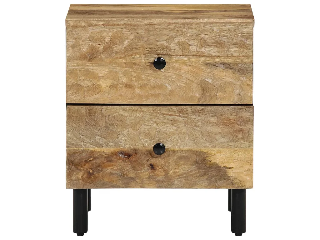 Mesas de cabeceira 2 pcs 40x33x46 cm madeira mangueira maciça