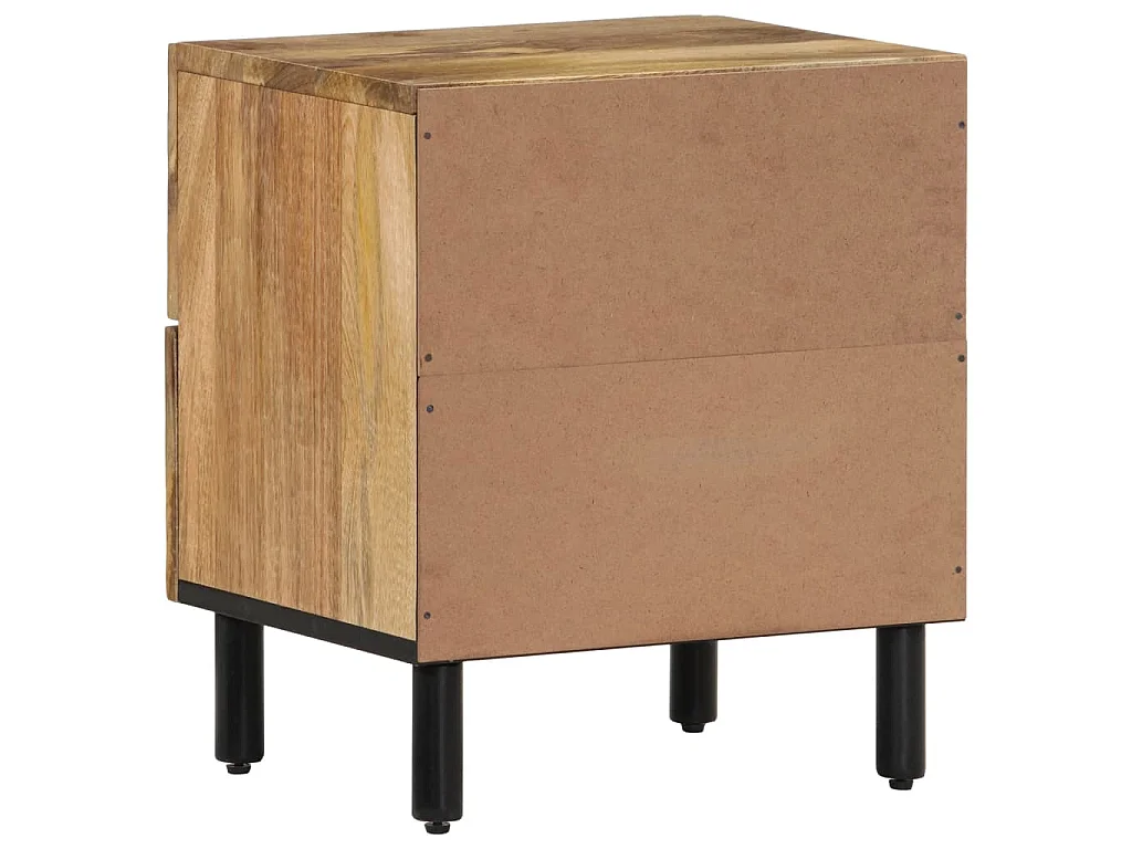 Mesas de cabeceira 2 pcs 40x33x46 cm madeira mangueira maciça