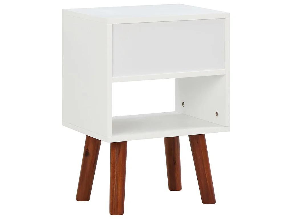 Mesas de cabeceira 2 pcs 40x30x57 cm madeira de acácia maciça