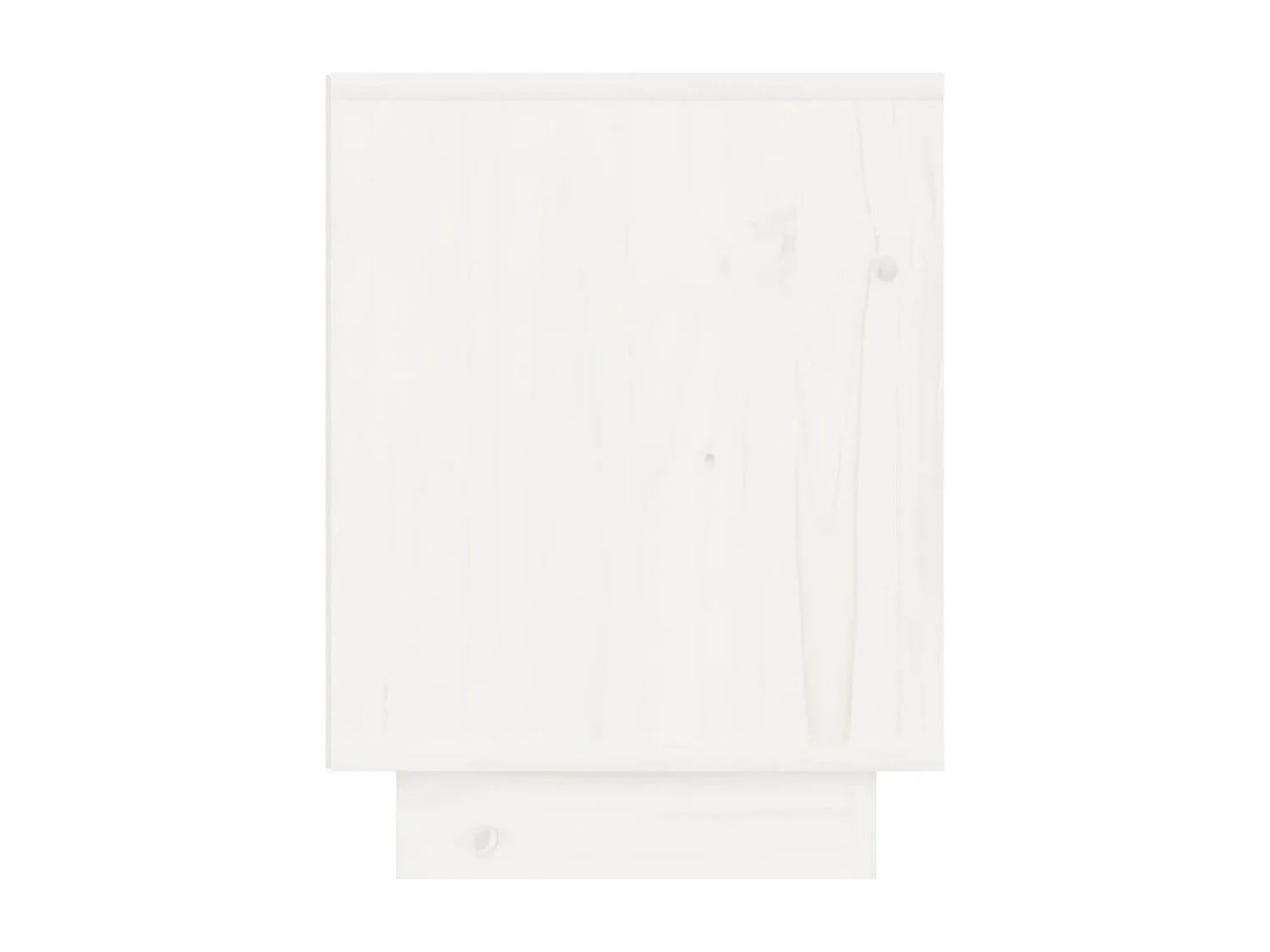 Comodini 2 pz Bianchi 40x30x40 cm in Legno Massello di Pino