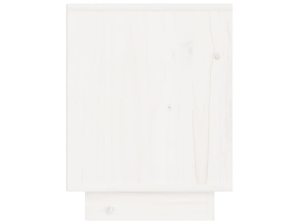 Mesitas de noche 2 uds madera maciza de pino blanco 40x30x40 cm