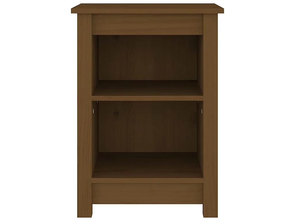 Tables de chevet 2 pcs Marron miel 40x35x55 cm Bois pin massif