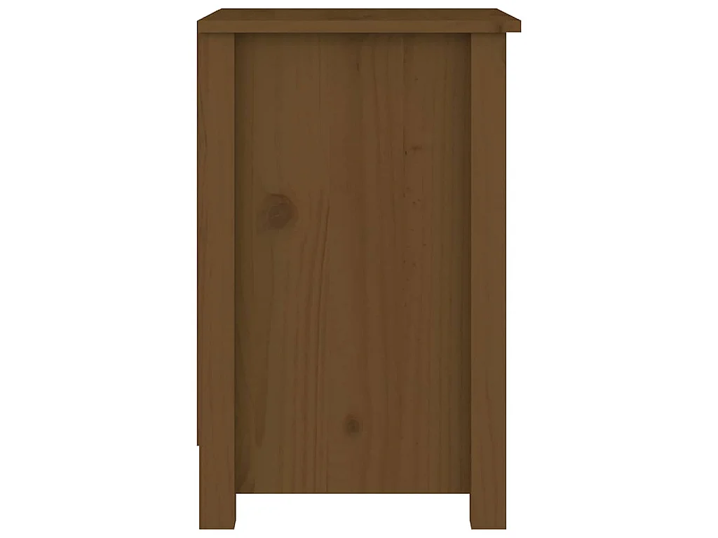 Tables de chevet 2 pcs Marron miel 40x35x55 cm Bois pin massif