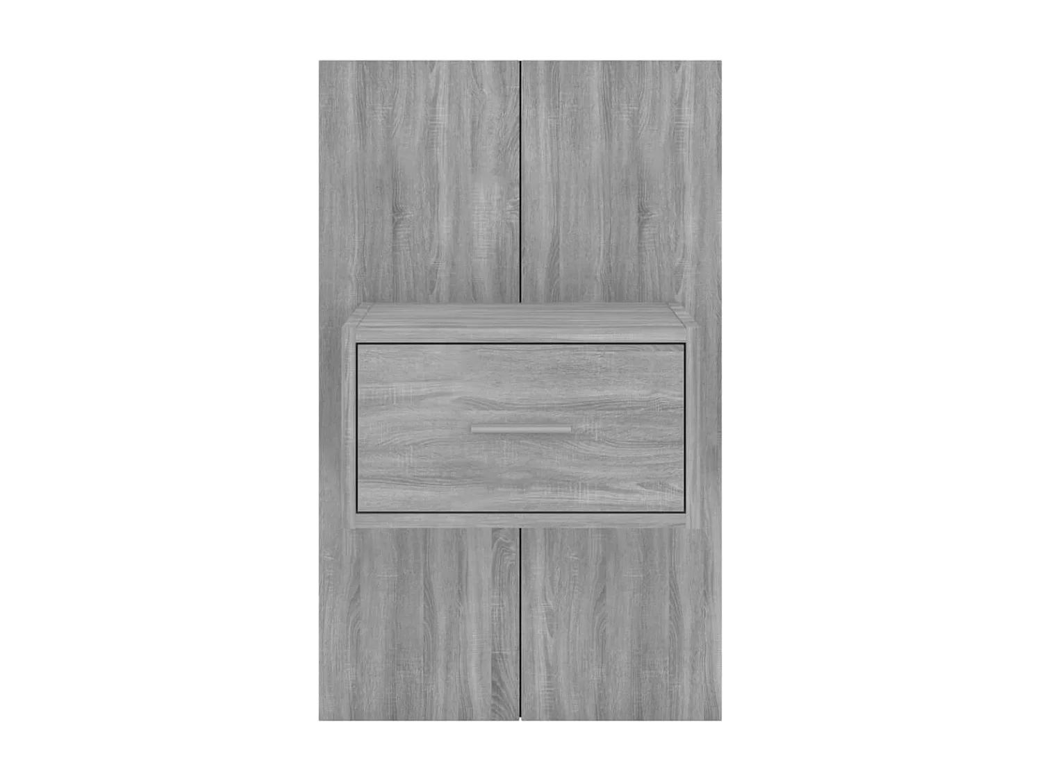 Tables de chevet murales 2 pcs Sonoma gris