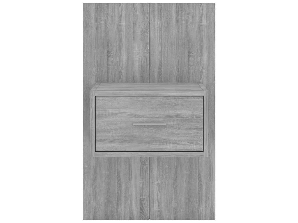 Wand-Nachttische 2 Stk. Grau Sonoma
