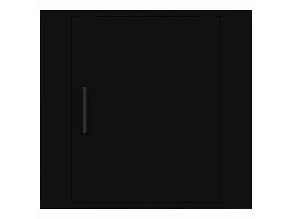 Comodini a Muro 2 pz Nero 50x30x47 cm