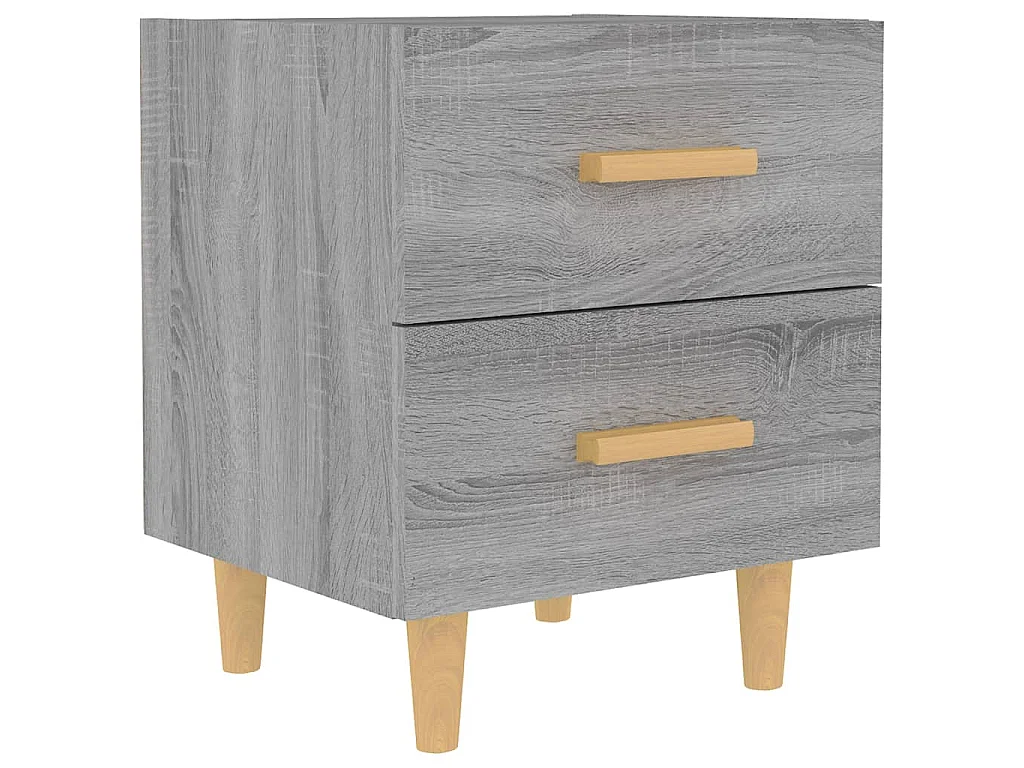 Table de chevet Sonoma gris 40x35x47,5 cm
