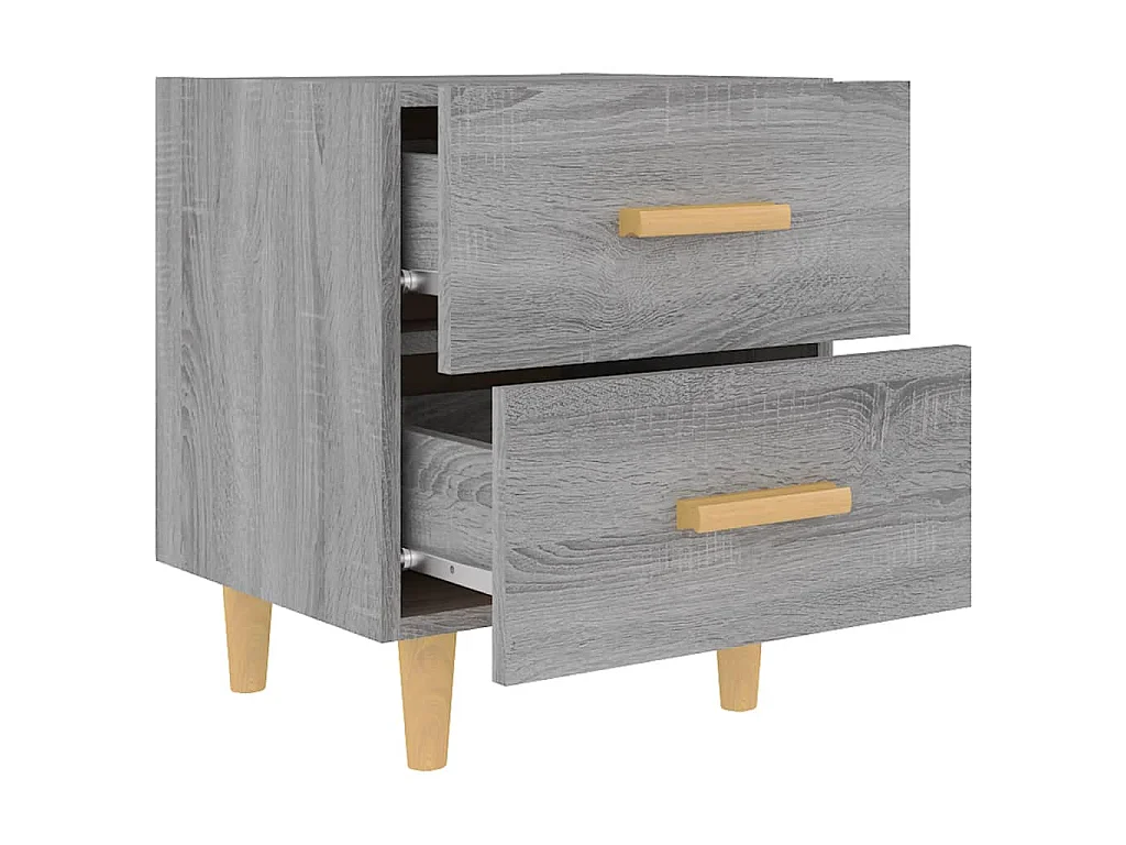 Table de chevet Sonoma gris 40x35x47,5 cm
