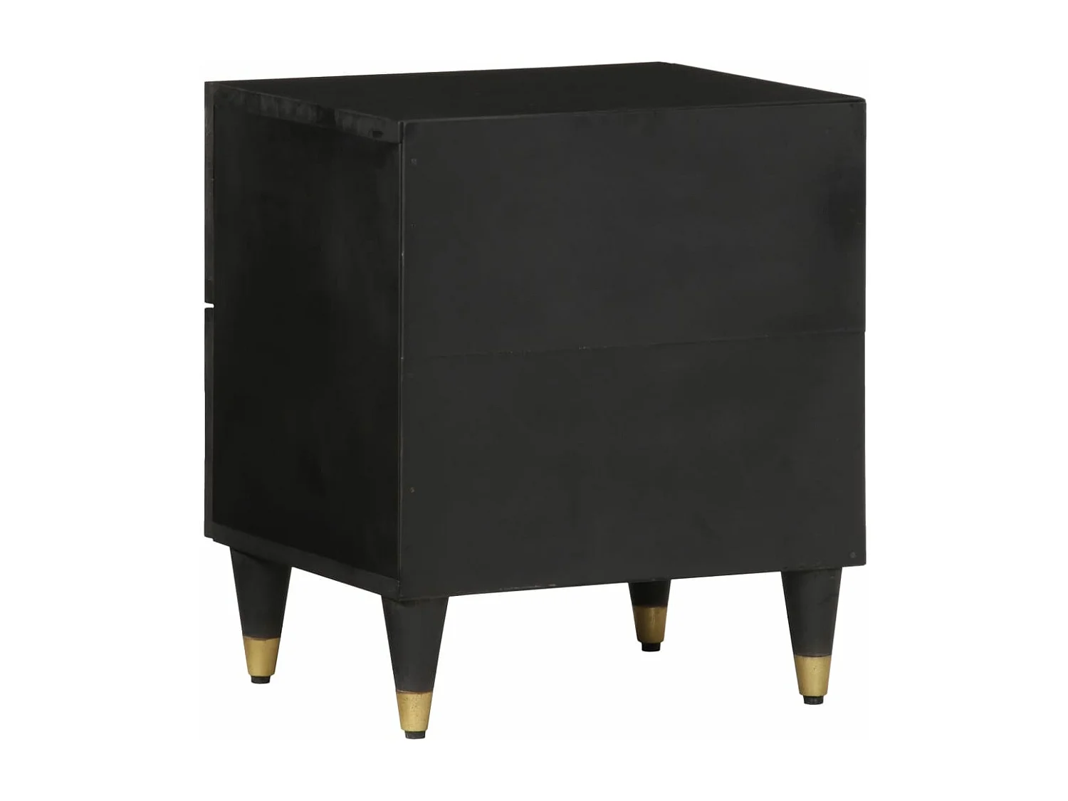 Nachtkastjes 2 st 40x33x46 cm massief mangohout