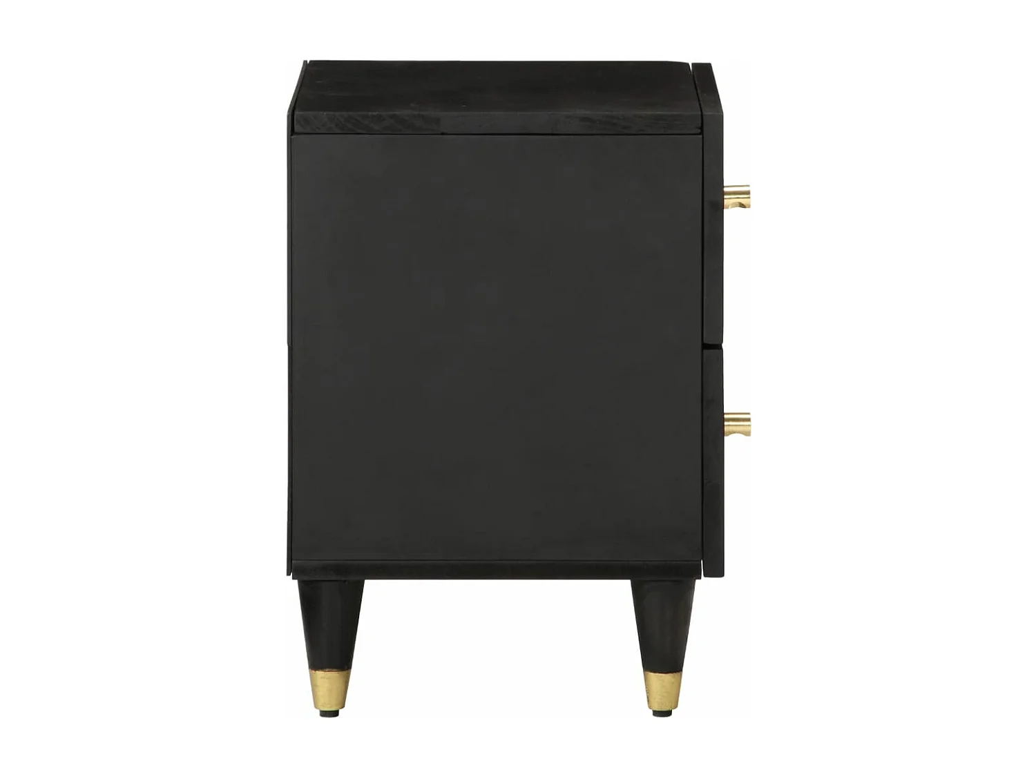 Tables de chevet 2 pcs 40x33x46 cm Bois de manguier solide