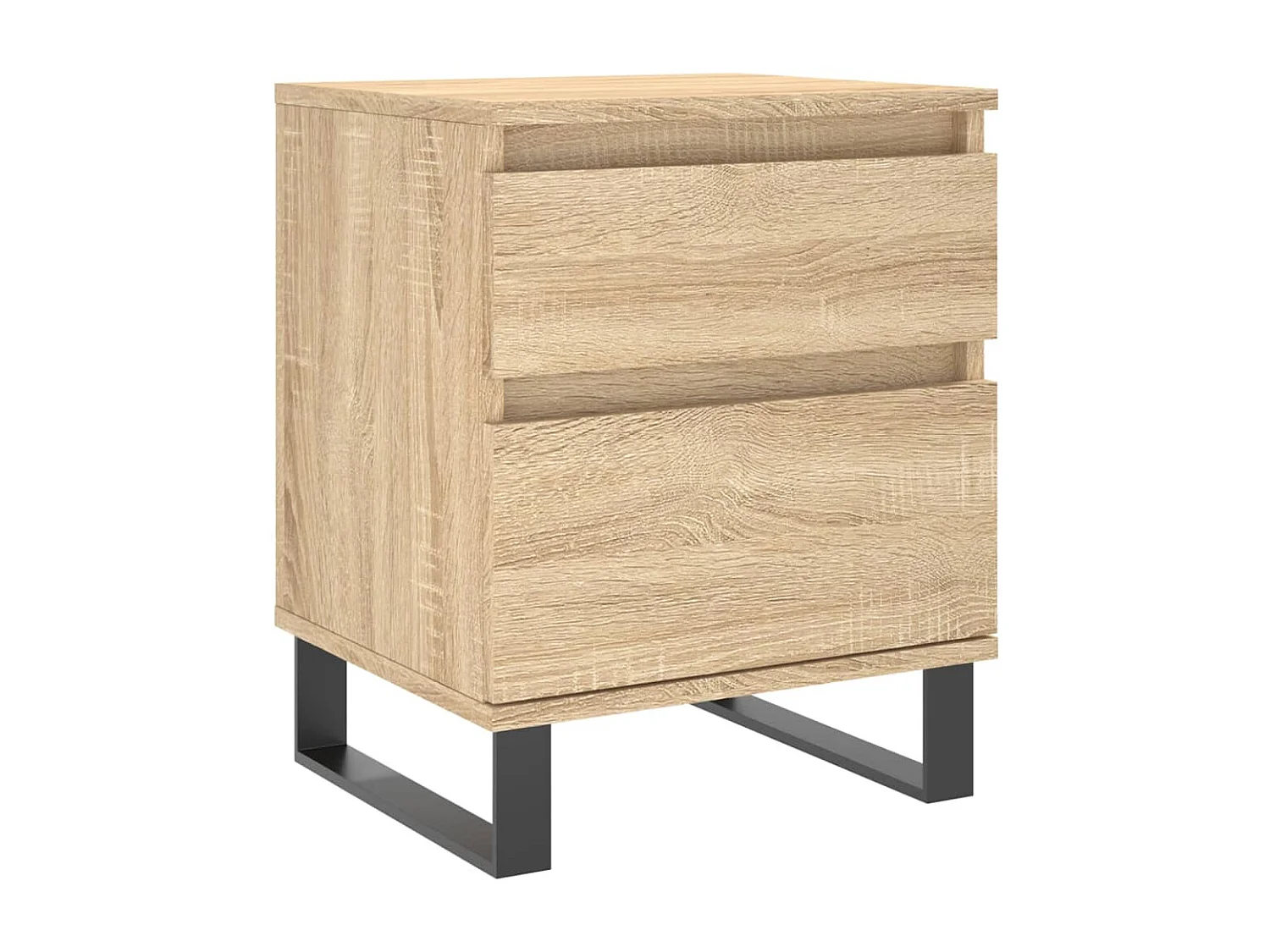 Nachtkastje 40x35x50 cm bewerkt hout sonoma eikenkleurig