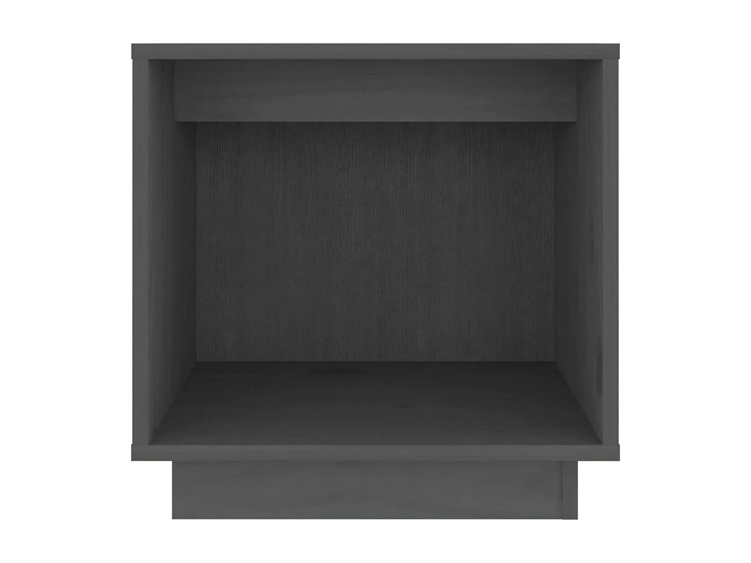 Table de chevet Gris 40x30x40 cm Bois de pin solide