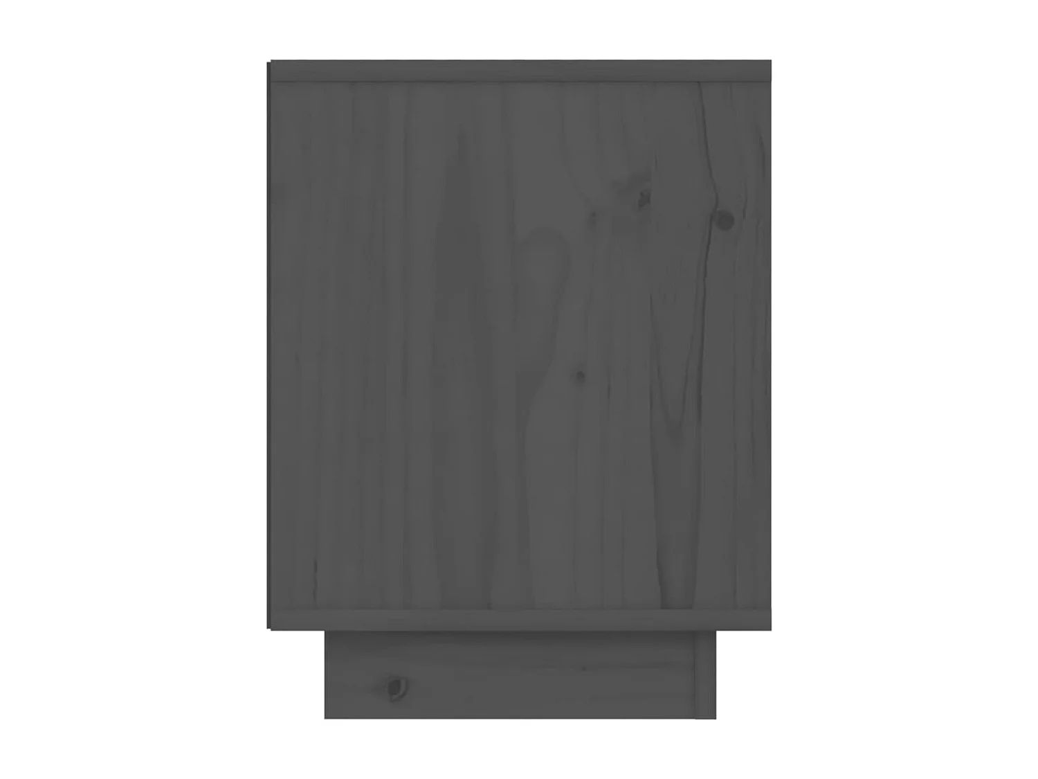 Table de chevet Gris 40x30x40 cm Bois de pin solide