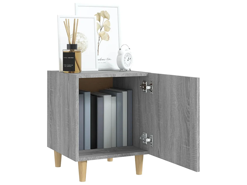 Tables de chevet 2 pcs Sonoma gris Bois d'ingénierie