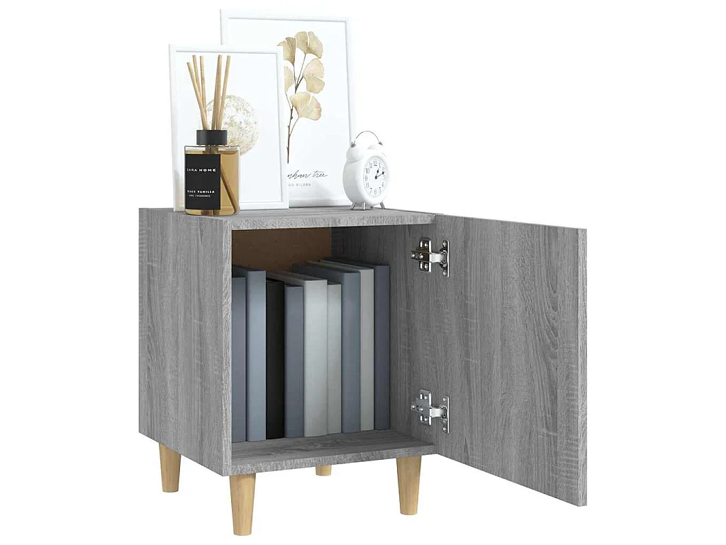 Tables de chevet 2 pcs Sonoma gris Bois d'ingénierie