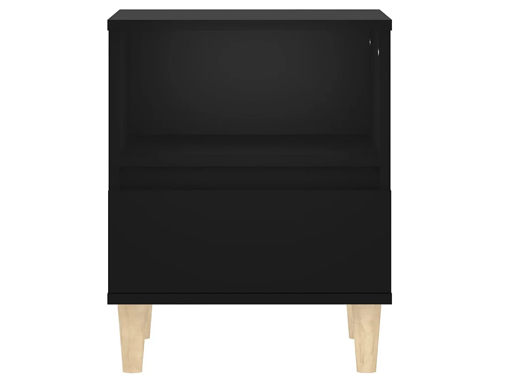 Tables de chevet 2 pcs Noir 40x35x50 cm