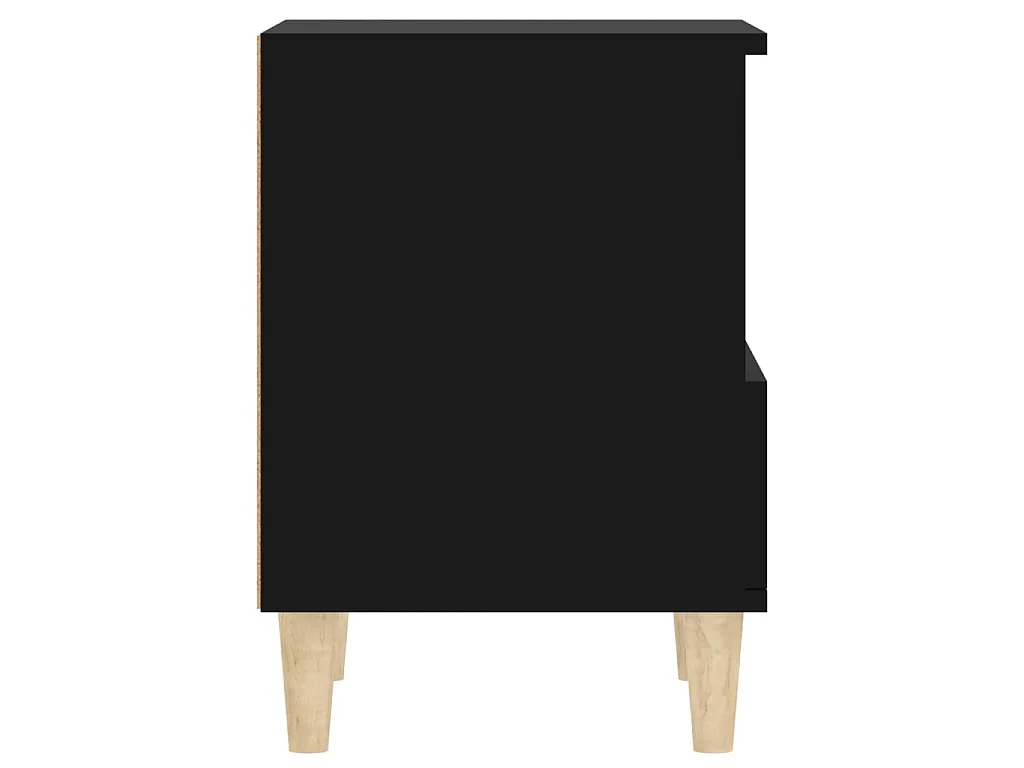 Tables de chevet 2 pcs Noir 40x35x50 cm