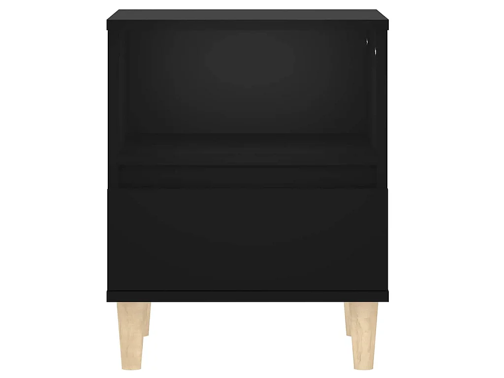 Tables de chevet 2 pcs Noir 40x35x50 cm