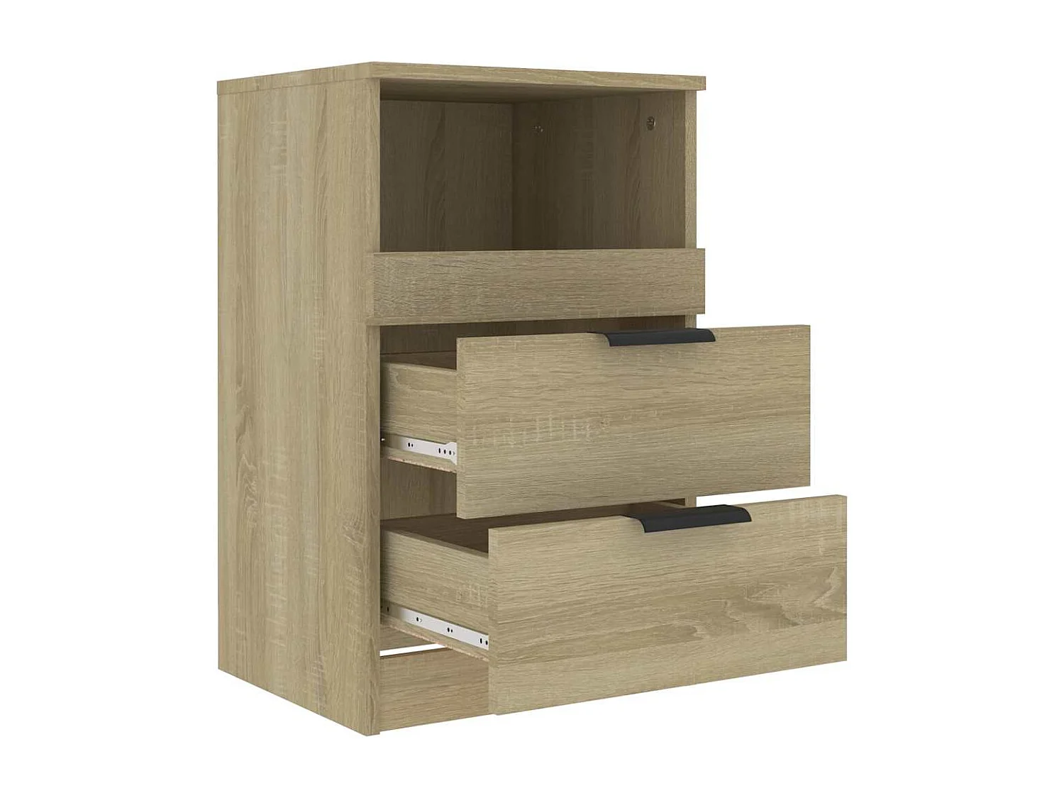 Comodino Rovere Sonoma in Legno Multistrato