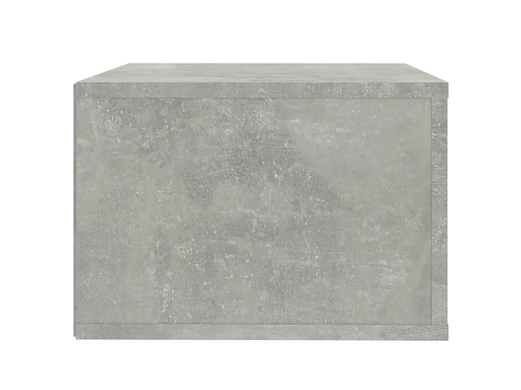Table de chevet murale Gris béton 50x36x25 cm