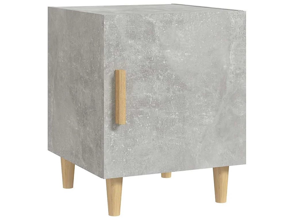 Table de chevet Gris béton Bois d'ingénierie