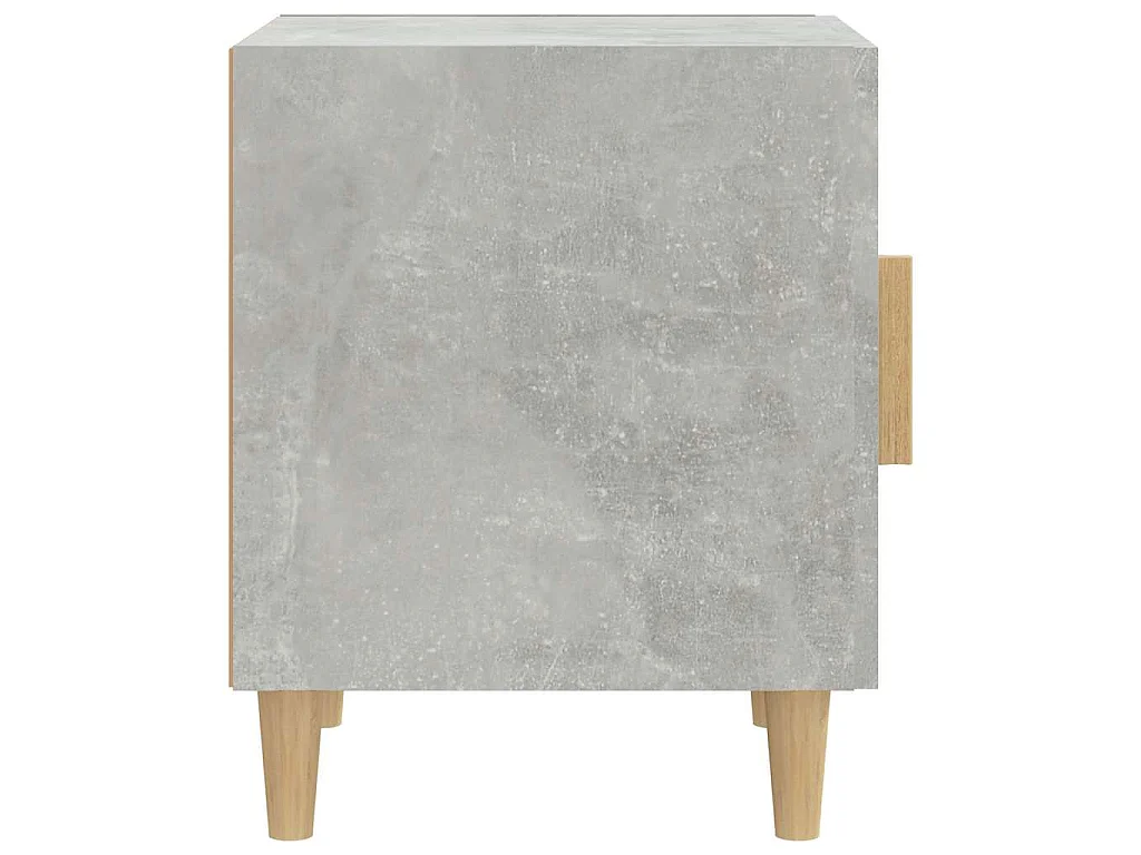 Table de chevet Gris béton Bois d'ingénierie