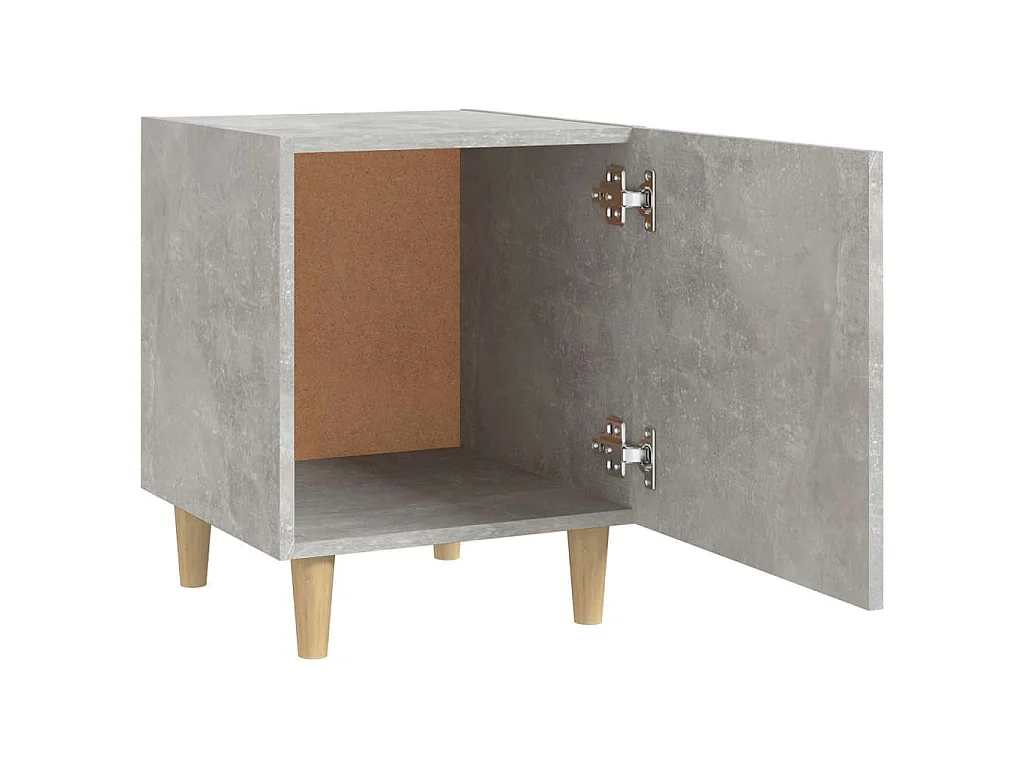 Table de chevet Gris béton Bois d'ingénierie