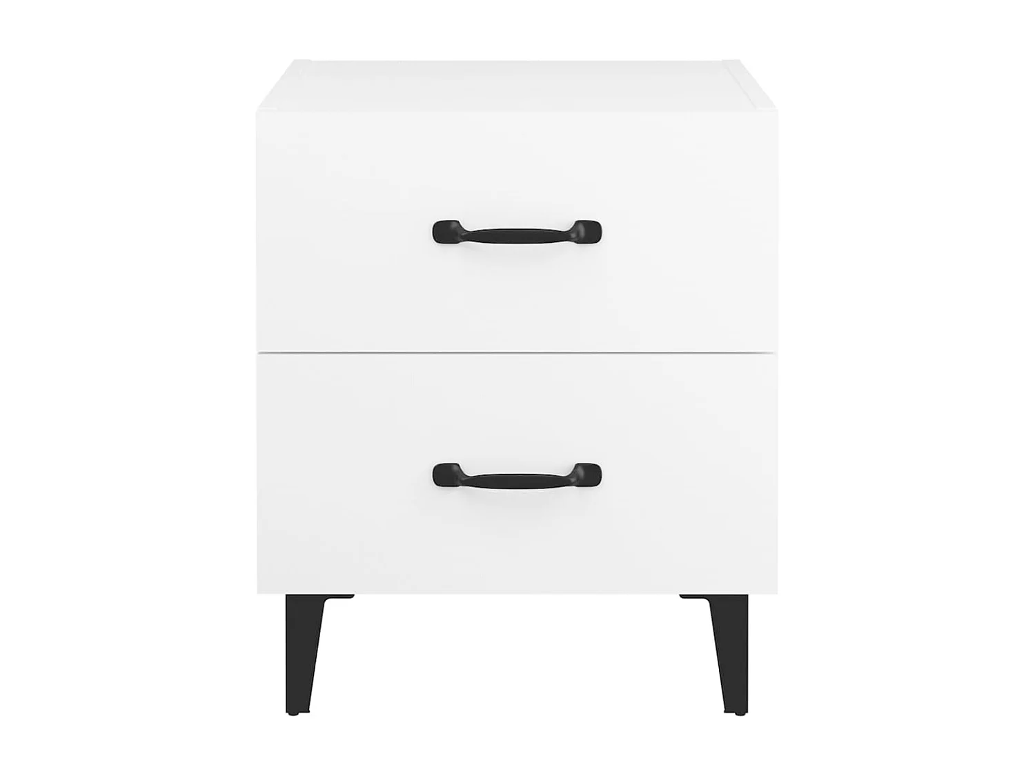 Comodini 2 pz Bianchi 40x35x47,5 cm