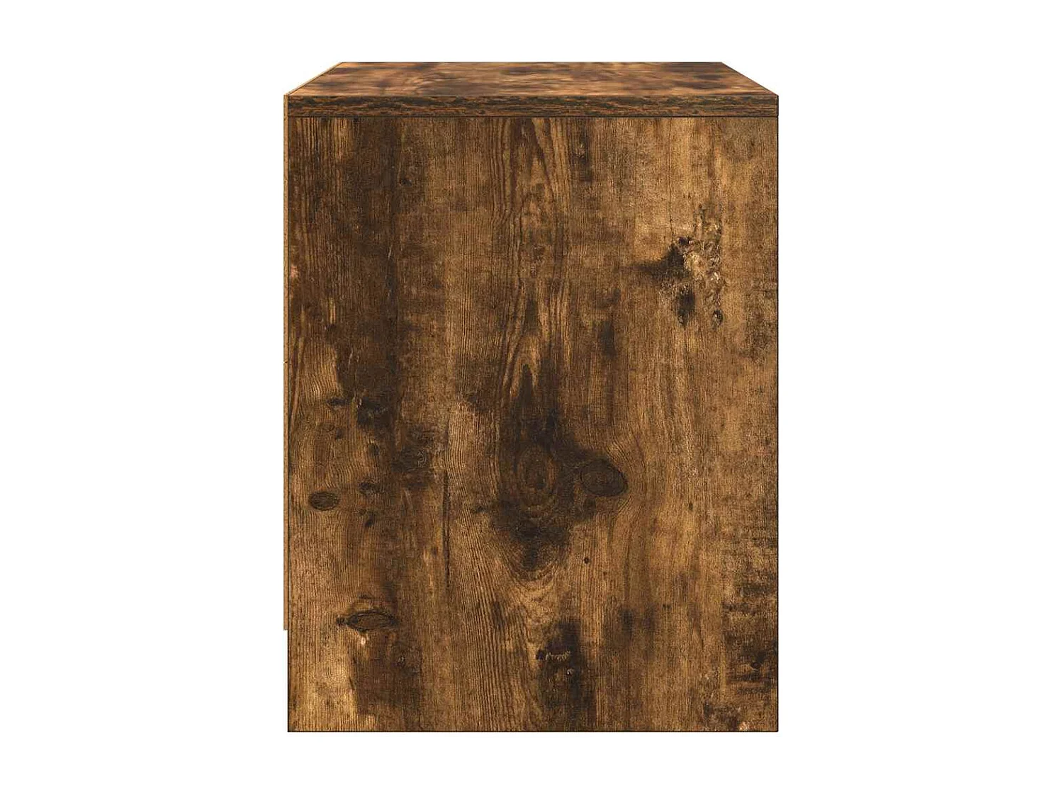 Table de chevet chêne fumé 45x34x44,5 cm bois d'ingénierie