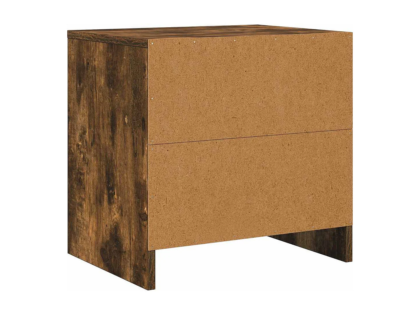 Table de chevet chêne fumé 45x34x44,5 cm bois d'ingénierie