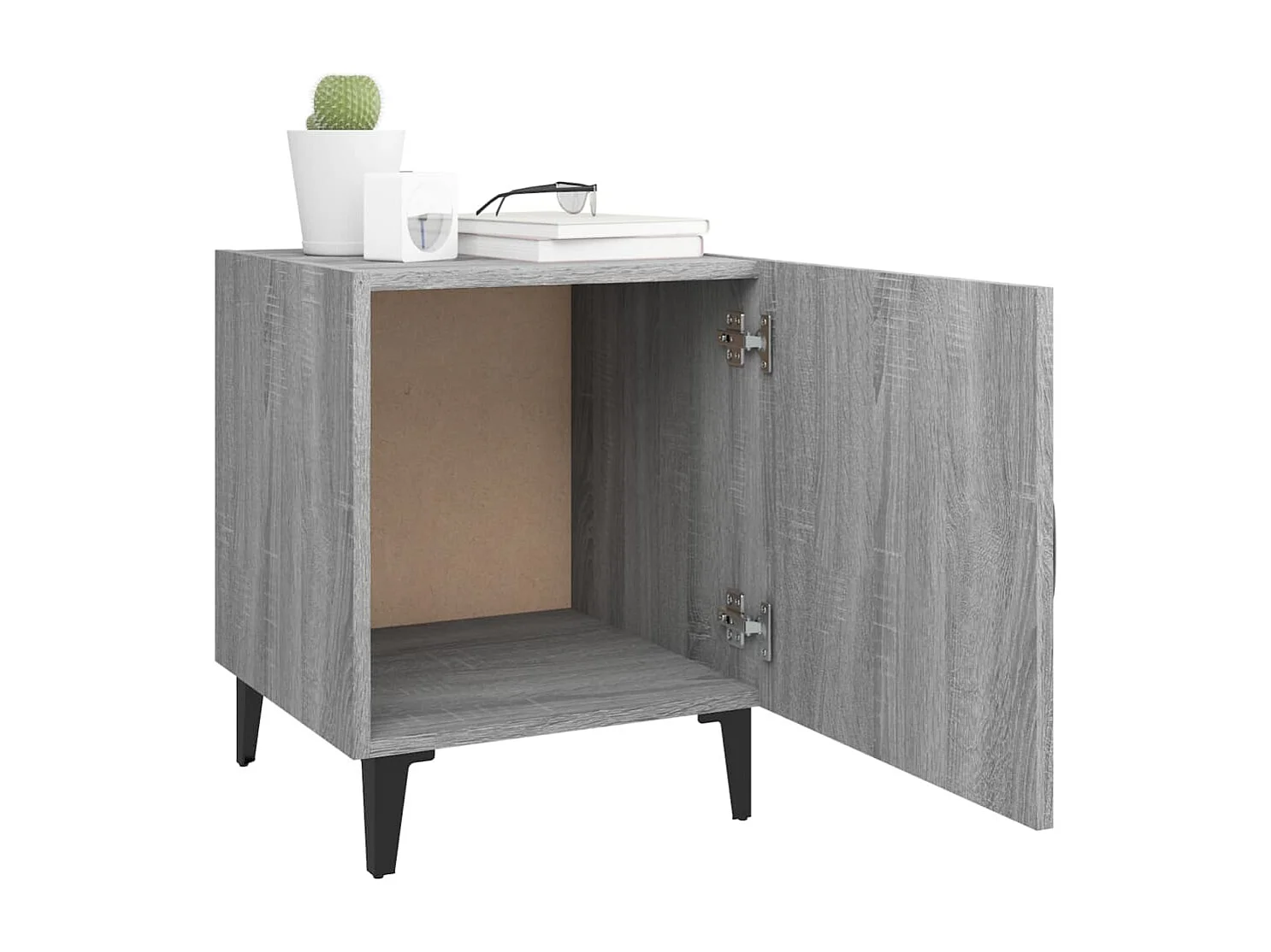 Tables de chevet 2 pcs Sonoma gris Bois d'ingénierie