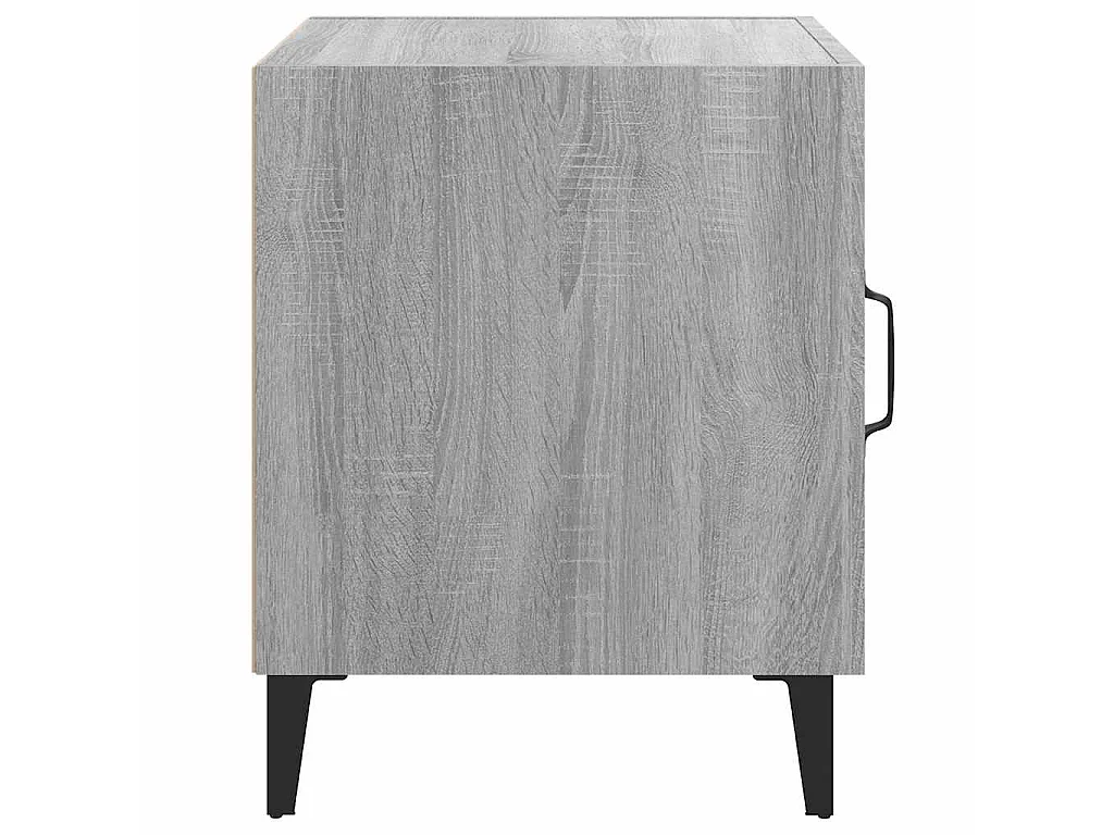 Tables de chevet 2 pcs Sonoma gris Bois d'ingénierie