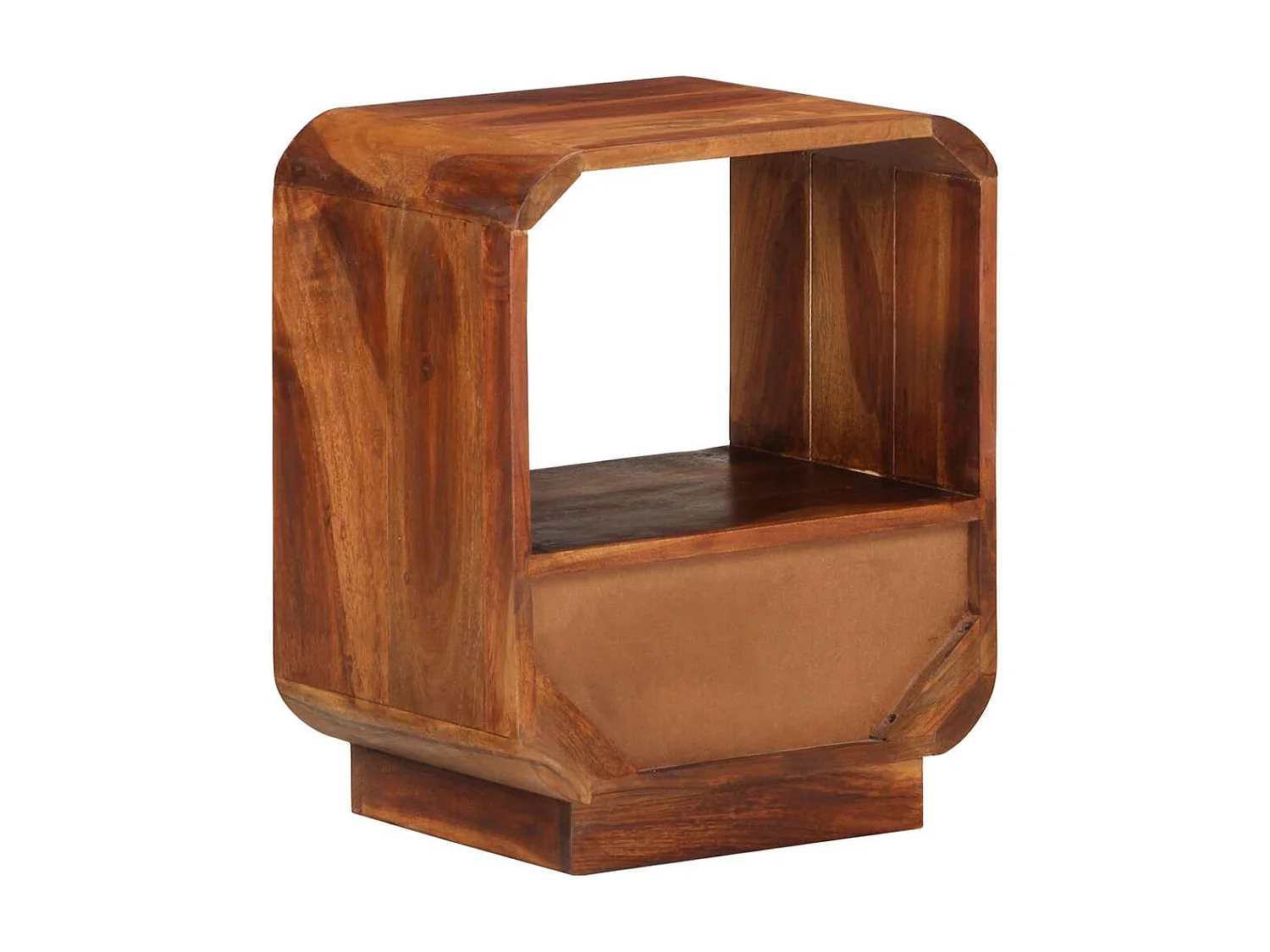 Mesitas de noche cajón 2 uds madera maciza acacia 40x30x50 cm