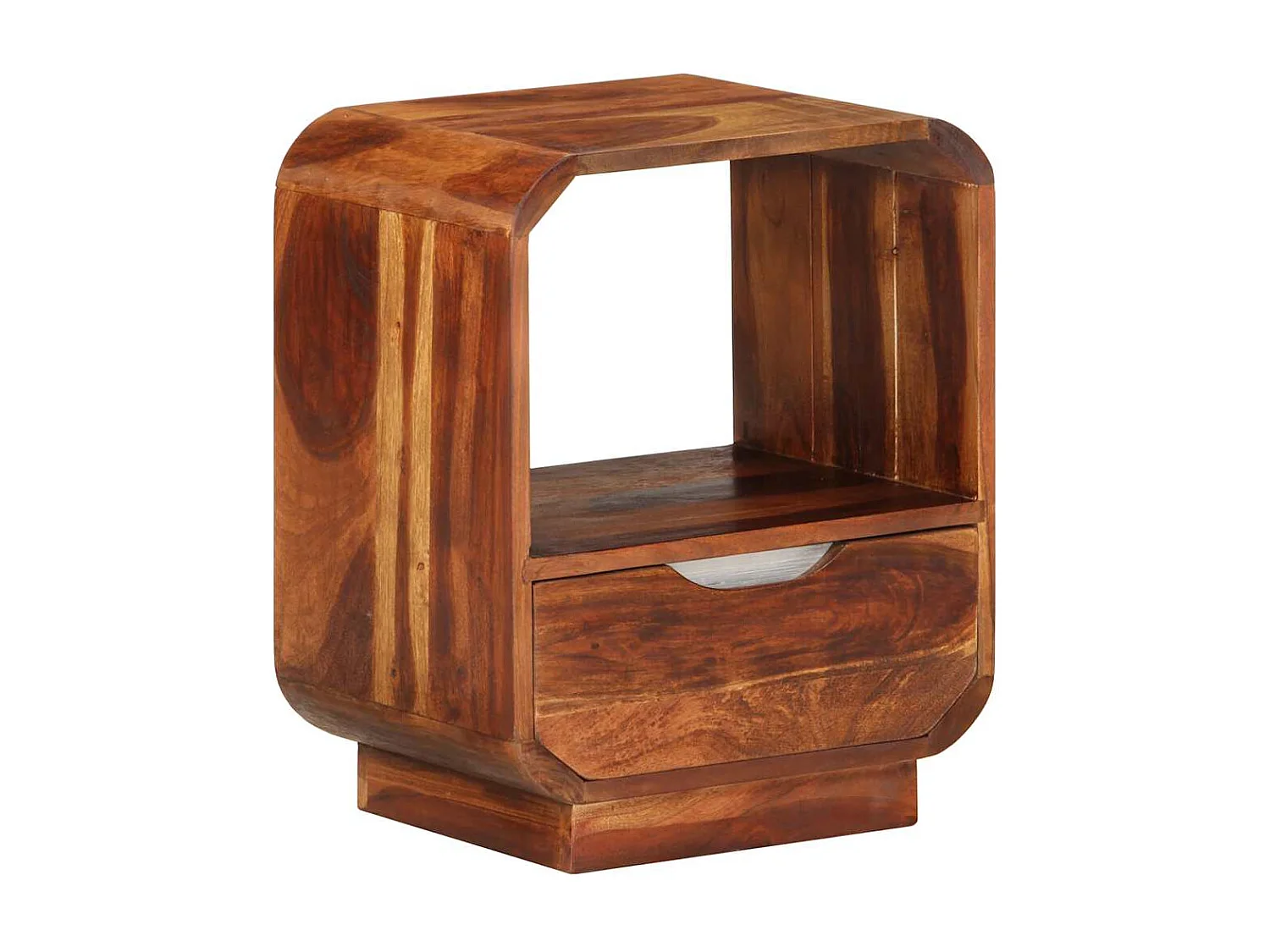 Mesitas de noche cajón 2 uds madera maciza acacia 40x30x50 cm