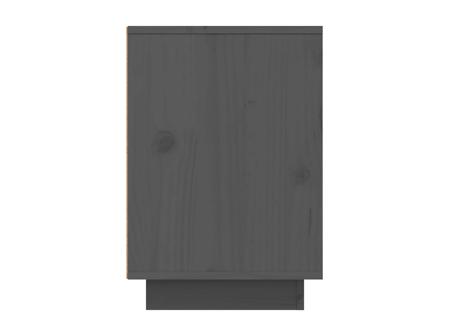 Tables de chevet 2 pcs Gris 50x34x50 cm Bois de pin massif