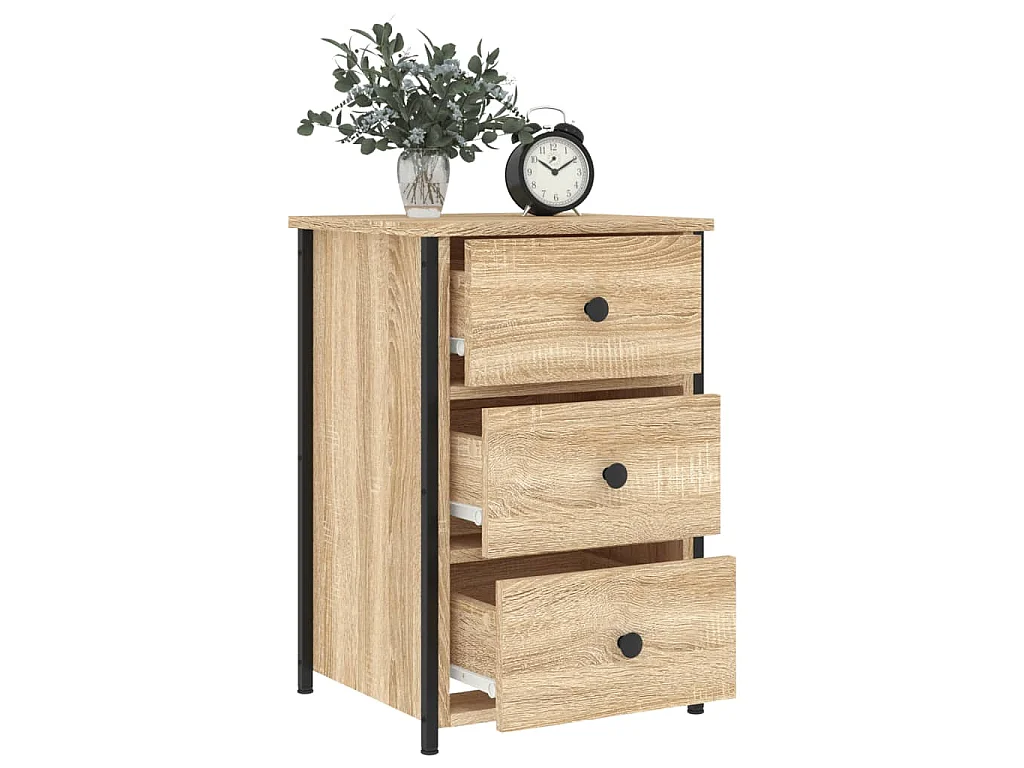 Tables de chevet 2 pcs chêne sonoma 40x36x60 cm bois ingénierie
