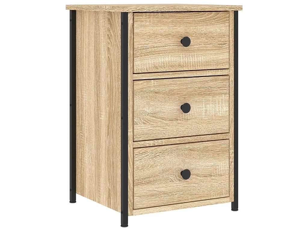 Tables de chevet 2 pcs chêne sonoma 40x36x60 cm bois ingénierie