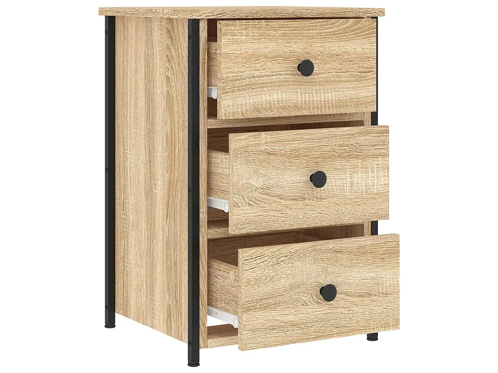 Tables de chevet 2 pcs chêne sonoma 40x36x60 cm bois ingénierie