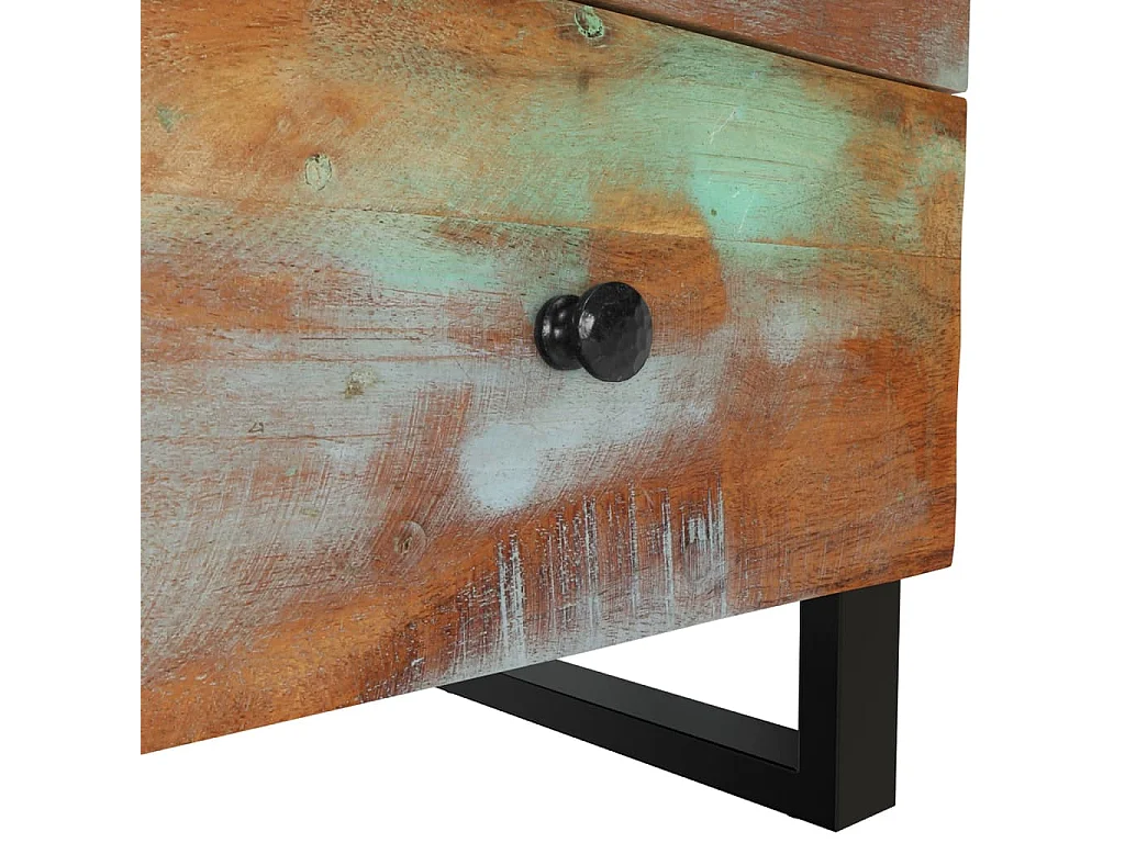 Nachtkastje 40x33x46 cm massief gerecycled hout