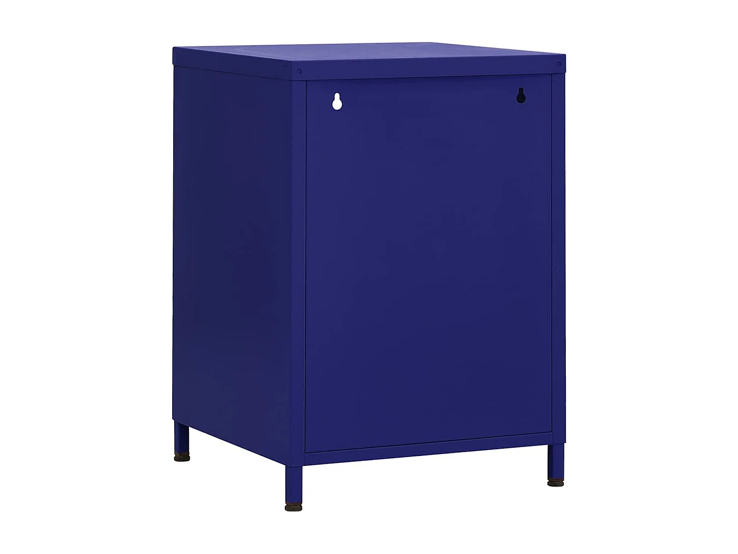 Table de chevet Bleu marine 35x35x51 cm Acier