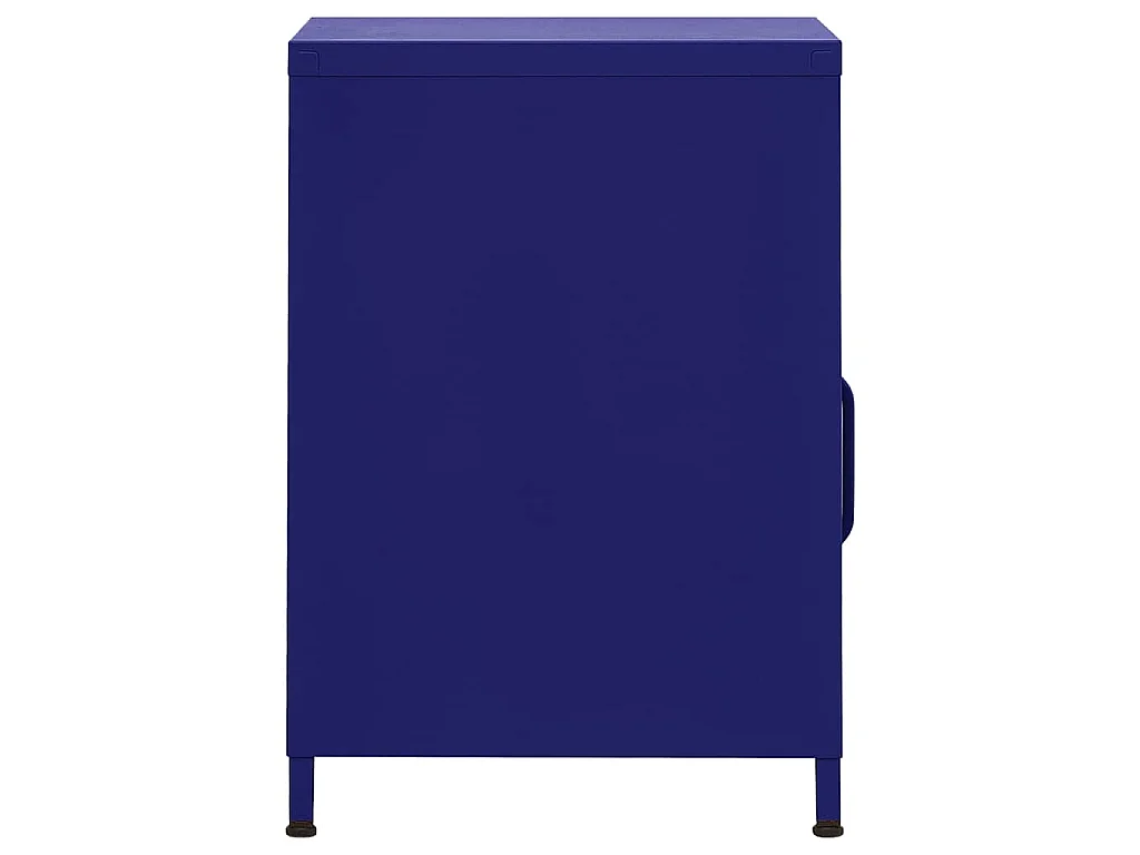 Table de chevet Bleu marine 35x35x51 cm Acier