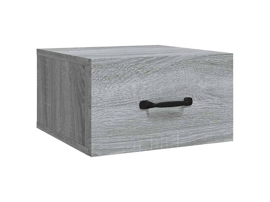 Table de chevet murale Sonoma gris 35x35x20 cm