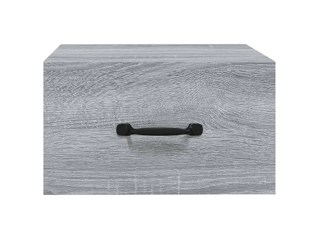Table de chevet murale Sonoma gris 35x35x20 cm