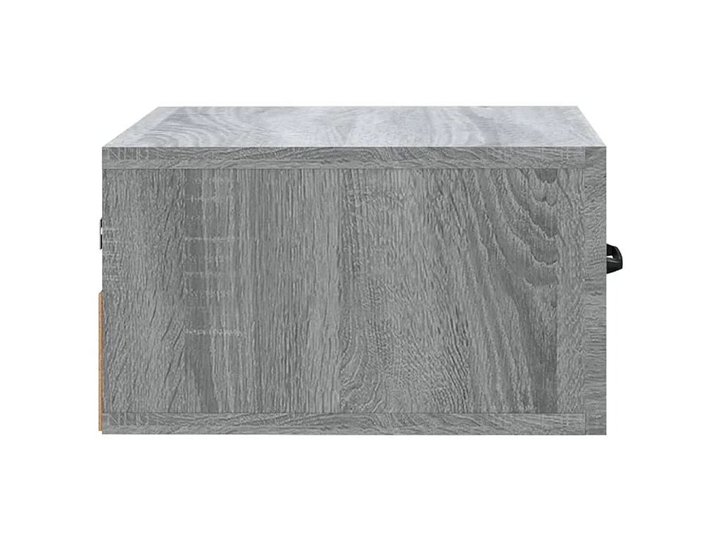 Table de chevet murale Sonoma gris 35x35x20 cm