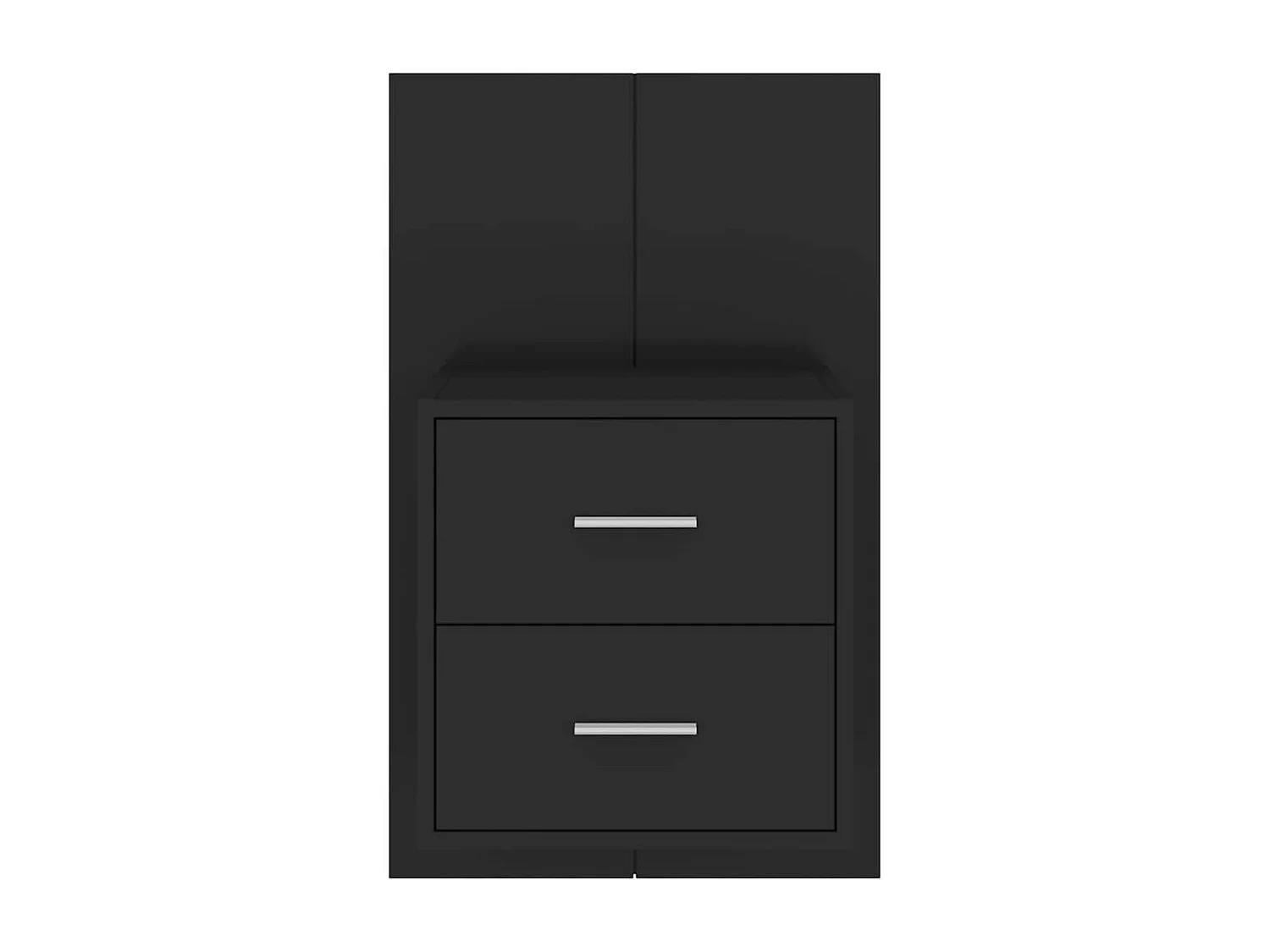 Nachtkastje wandgemonteerd zwart