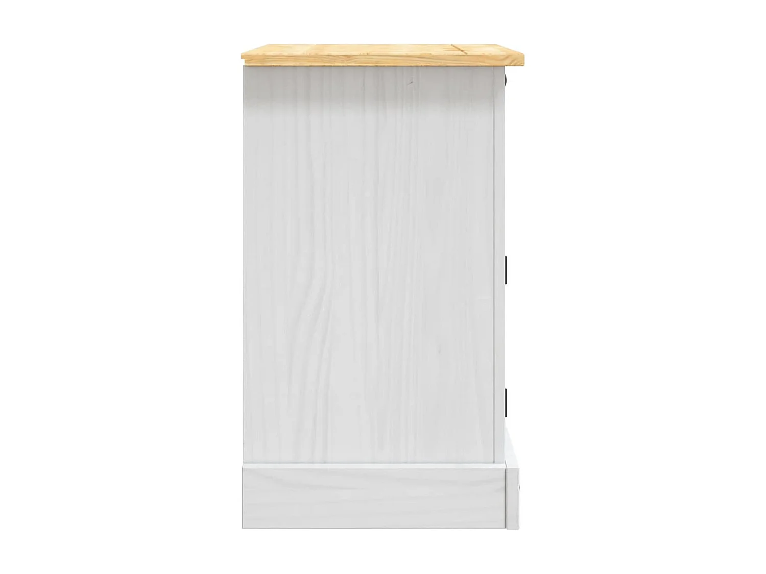 Table de chevet Gamme Corona pin mexicain Blanc 53x39x67 cm